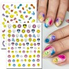 IDDFEVE 12 Sheets Abstract Smiling Face & Evil Eye Nail