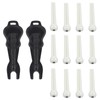12 Pcs Acoustic Guitar Bridge Pins Plastic String Pins Pegs