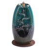 Ceramic Waterfall Backflow Waterfall Smoke Backflow Incense Burner Home Decor,Bedroom