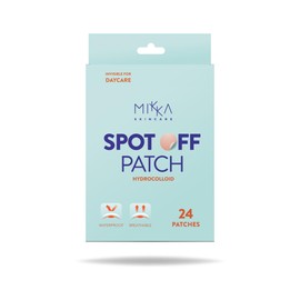 Mikka Spot Off Daycare Patches Quick Pimple Treatment, 24 Hydrocolloid Patches, Clear Skin in Hours Acne and Pimples Ade!