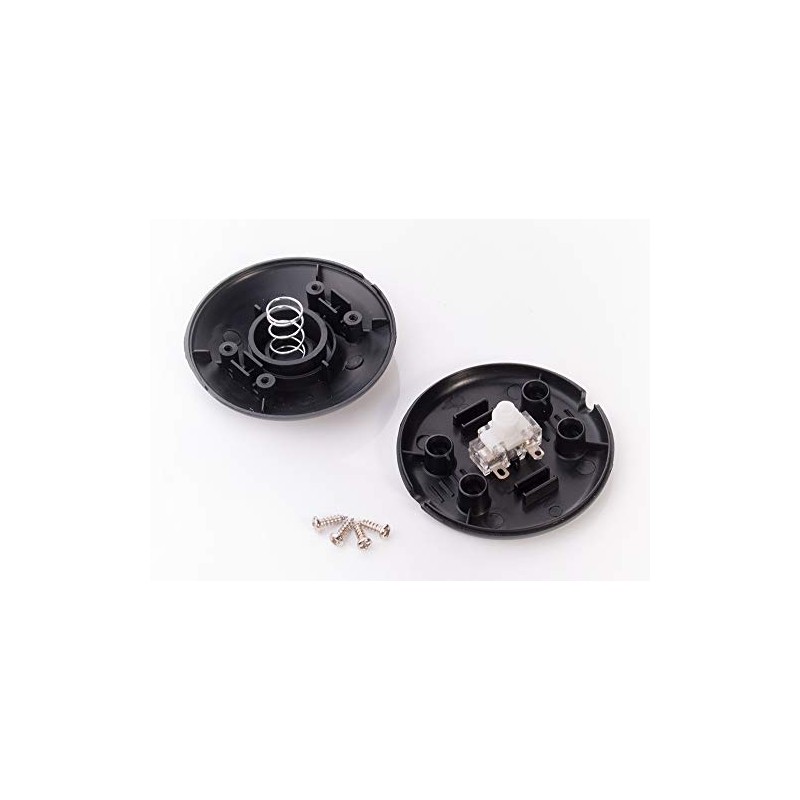 edi-tronic Foot Switch Round Black 2A 250V Floor Lamp Switch