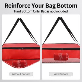 Bodaon 1PK Hard Bottom for 20"×20" Insulated Pizza Dlivery Bag for Doordash/Uber Eats Catering Picnic Styrofoam Cooler Warmer Food Bags Carrier Accessories, Pizza-delivery-bag Collapsible Board