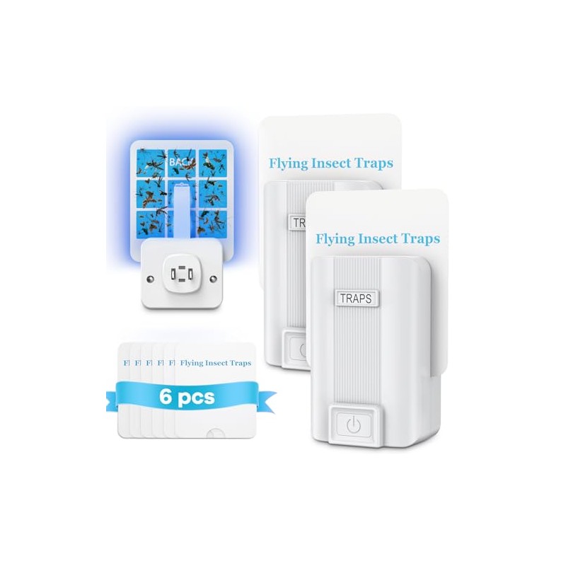 Indoor Fly Trap with UV Light - 2 Devices &