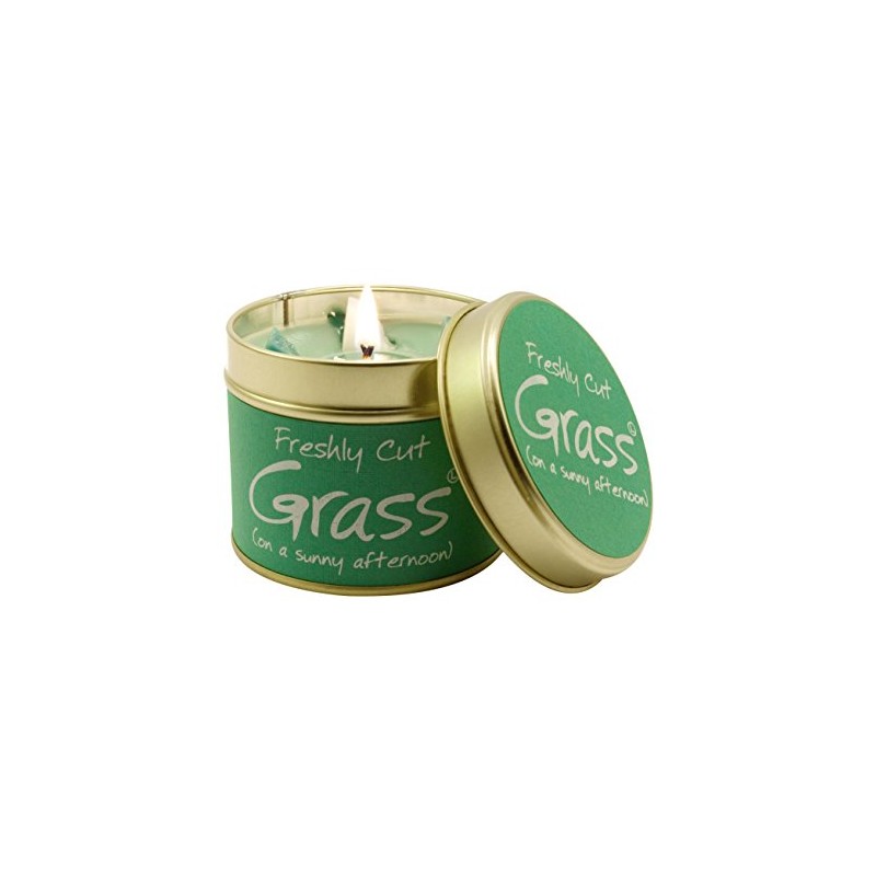 Lily Flame Cut Grass Tin, Green, l x 7.7cm w