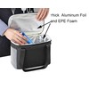 Yansanido 6L Thickened Black Reusable Insulated Lunch Bag for Women
