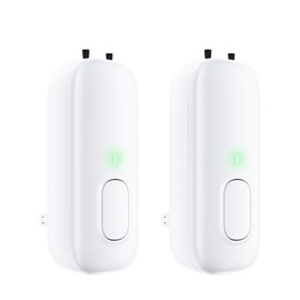 Cat Litter Deodorizer Plug in - Ozone-Free Negative Ion Air Purifier for Litter Box, Compact Odor Eliminator for Strong Pet Odors, Dog Odor Eliminators for Home, Bedroom, Kitchen (white 2pcs)
