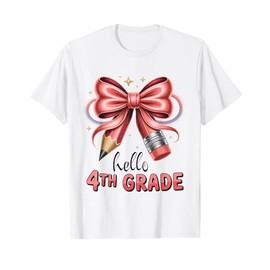 Coquette 4th Grade First Day Of Back To School Girls Outfits T-Shirt