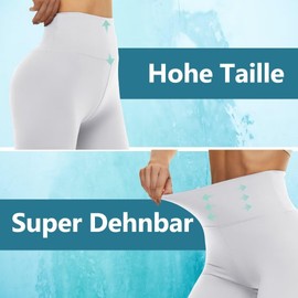 Tnnzeet 3-Pack of Cycling Shorts, Women’s High-Waist, Opaque Shorts, Sports Leggings