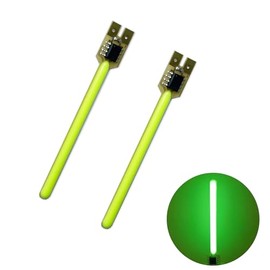 DIY kit Streaming Lights 3v Waterproof led Beads Breathing Light Auto Meteor Light Festival Decoration Lights (Green Light 2 pcs.)