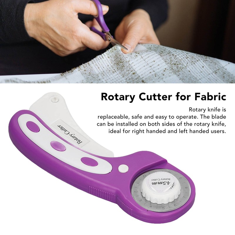6pcs Purple Rotary Contour Cutter Set DIY Fabric Cutter Tools