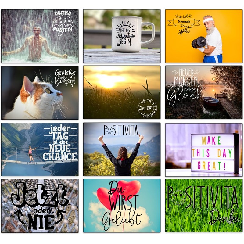 the lazy panda card company 80 Postive and Motivational Postcards