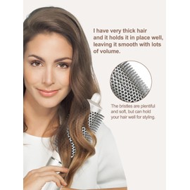 YTCHYYSK Round Volumizing Brush Attachment Compatible With Shark FlexStyle Blow Dryers Accessories, Oval Round Brush for Straight, Wavy, Curly, and Coily Hair