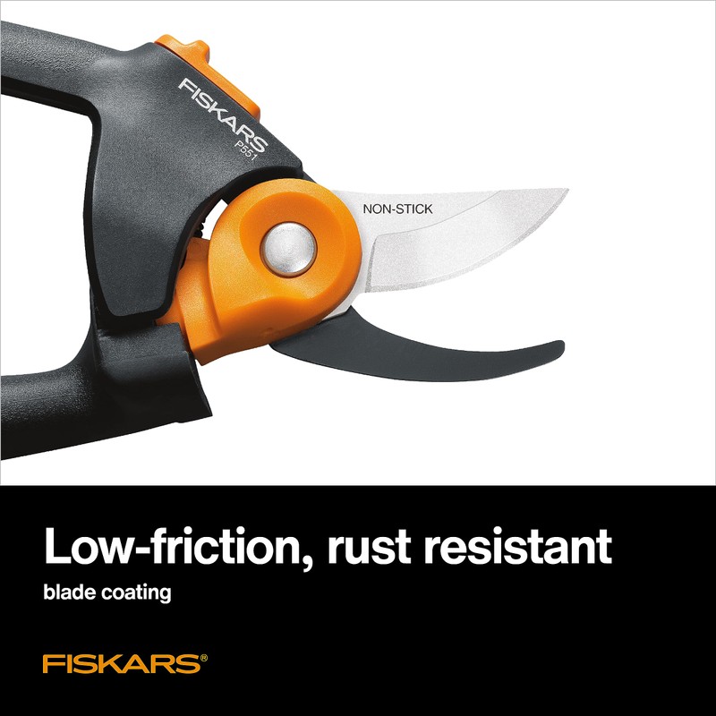 Fiskars Pruning Shears, Bypass Pruner that Cuts Through Stems up