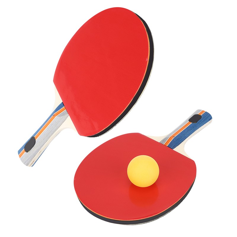 2PCS Table Tennis Rackets Inverted Rubber Paddles with 3 Ping