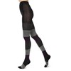 MeMoi Gradient Stripes Sweater Tights Wine Small/Medium