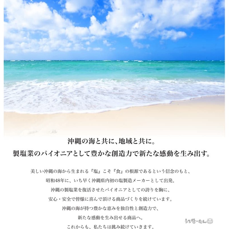 Okinawan Sea Salt Grown in Churaumi, 17.6 oz (500 g),