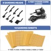 SHALL Mini Pen Sander, 12V Electric Reciprocating Sander with 4
