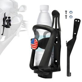 Adjustable Cup Holder for Can-Am Ryker, Water Bottle Mount Driver Right Side Mount 12-20 oz. Fit for Ryker 600 900 Rally 2019-2025 / Sport Edition 2022-2025 (Black-01)