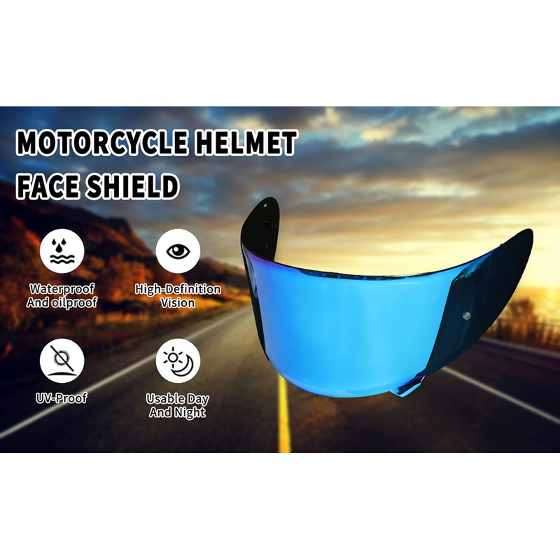 Shoei RF1200 X14 Helmet Visor Replacement Shield, Anti-Fog Sun Shield