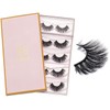 DYSILK 5 Pairs False Eyelashes 6D Natural Thickness Handmade Cross