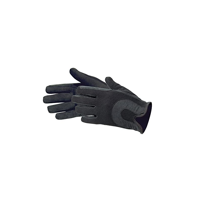 PFIFF Riding Leather Glove, Black, X-Small