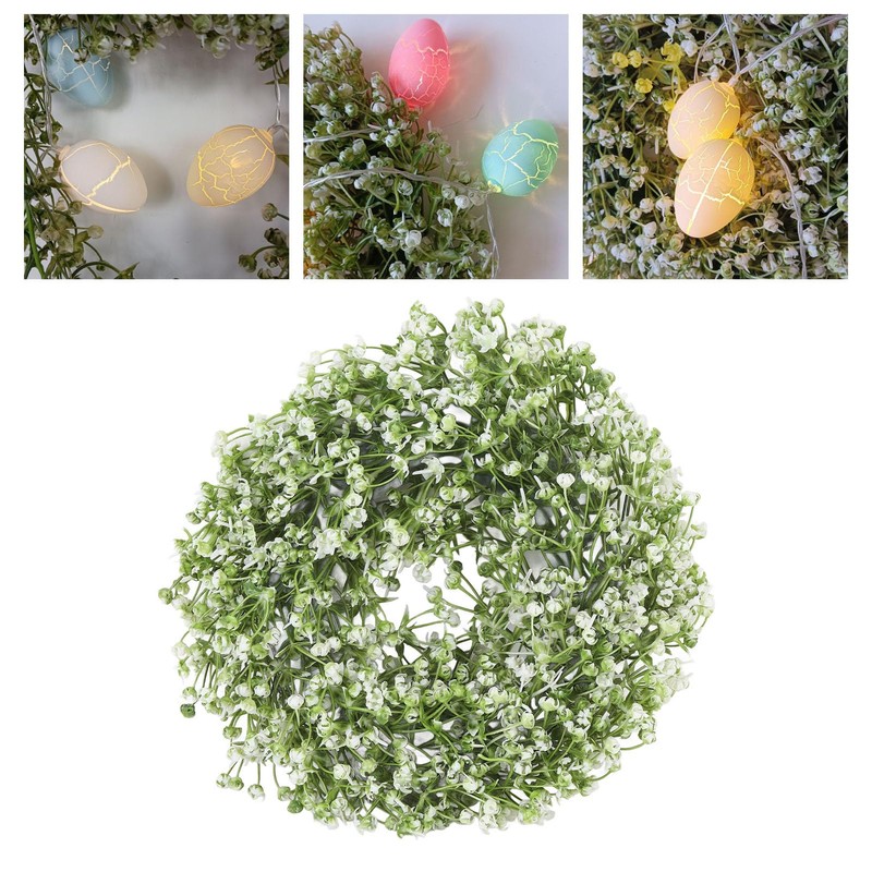 13.0in Lighted Easter Garland Artificial Garlands with Easter Egg Pastel