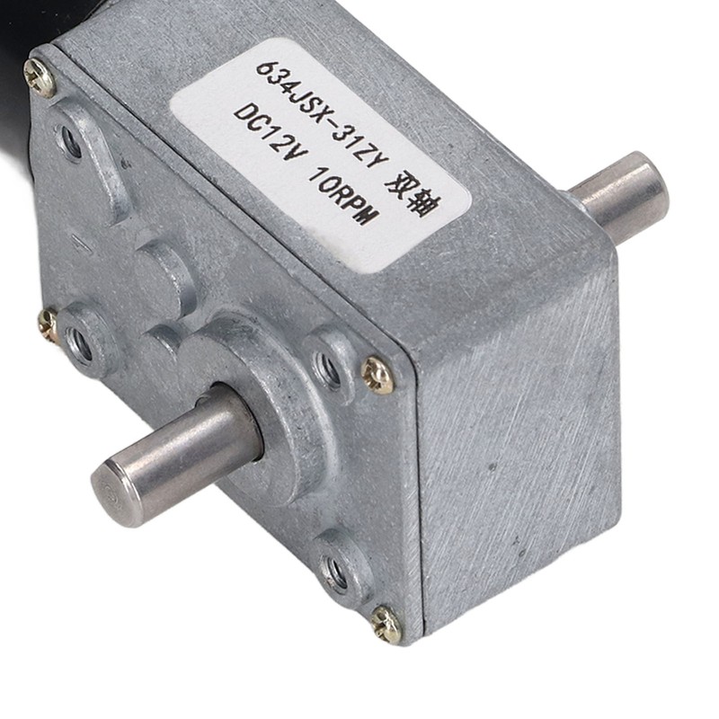 Gear Motor Dual Shaft DC 12V Self Locking Speed Reduction