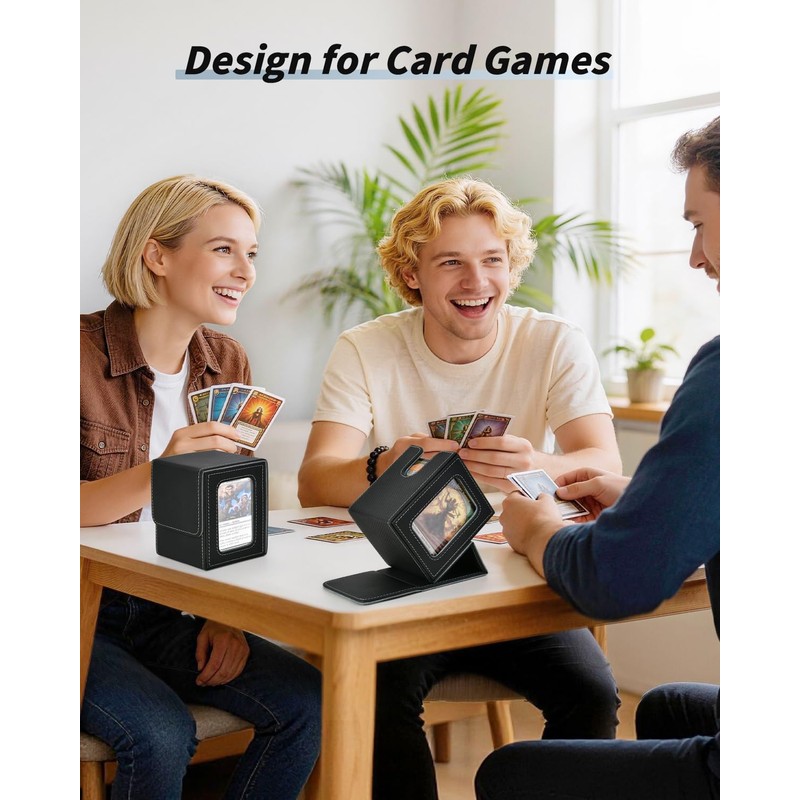 XiYeM Card Deck Box with MTG Commander Display, Deck Case