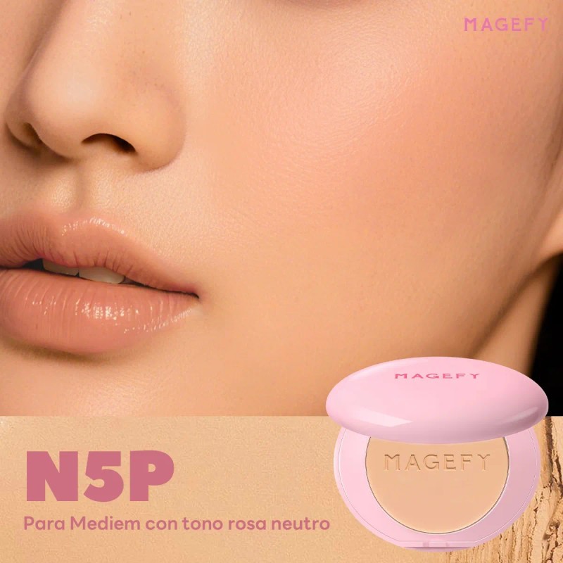 Polvo Compacto-corrector,matte,control De Brillo,impermeable