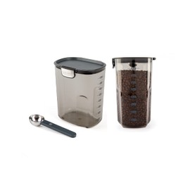 Progressive International ProKeeper+ Clear Plastic Airtight Food Baker's Kitchen Storage Organization Container Canister Set with Magnetic Accessories, 2- Piece Set