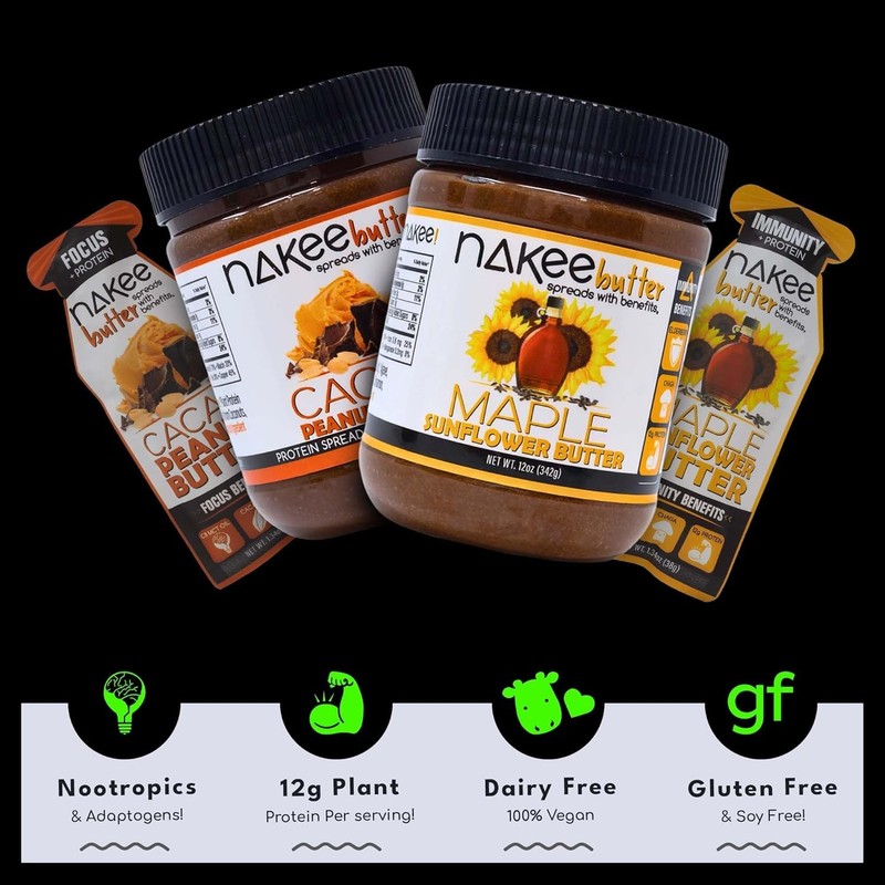 Nakee Butter Focus Cacao Peanut Butter – Keto Protein Spread