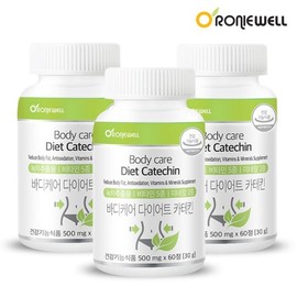 Loniwell 로니웰 바디케어 다이어트 카테킨 60정 x 3개 (총 3개월분) Ronnywell Body Care Diet Catechin 60 Tablets x 3 (Total 3-Month Supply)