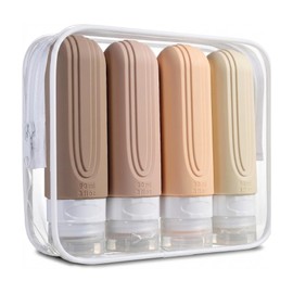 Hansoltem Travel Empty Bottle Set 90ml, 1 set, Beige / 한솔템 여행용 공병 세트 90ml, 1세트, 베이지