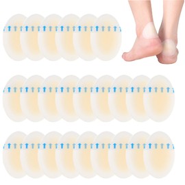 Hydrocolloid Bandages - Blister Cushions for Prevention & Recovery - Waterproof Bandages for Foot, Heel, Ankle (24ct, 2.17"×1.46")
