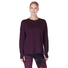 Sweaty Betty After Class Longline Crewneck with Side Slit Sweatshirt