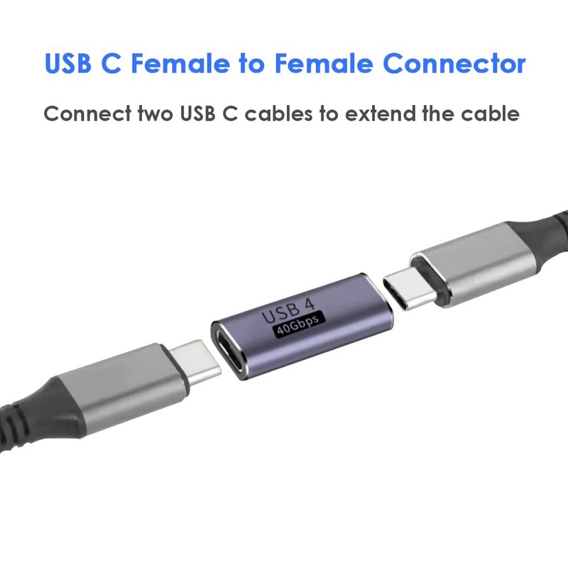 USB C Female to Female Adapter, USB C Coupler, USB