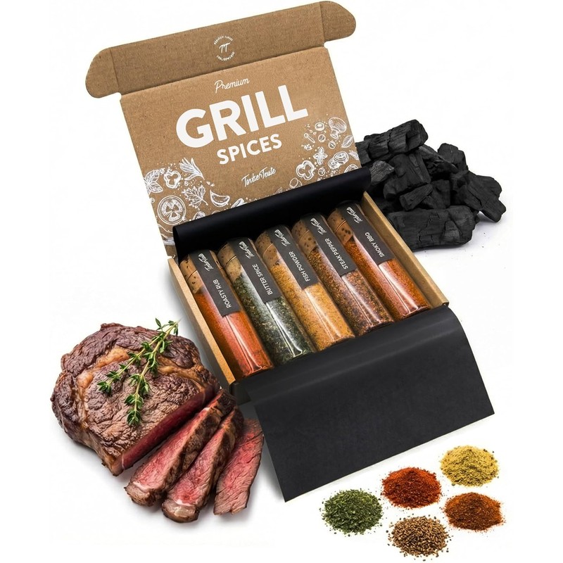 Timber Taste - Juego de Regalo de Especias para Parrilla