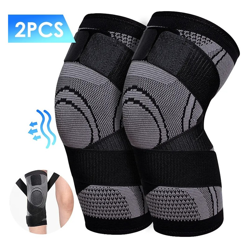 Rodillera Elástica De Compresión, De Grado Médico, 2 Piezas