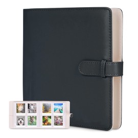 Leebotree Photo Album Compatible with Instax Mini/Square Film, Space for 256 Photos in Pockets, Compatible with Mini 11 / Liplay, Square SQ 6 SQ10 SQ20 SP-3 Film (Black)