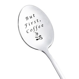 Coffee Gifts Spoons for Women Men Coffee Lovers Gift for Mom Dad But First Coffee Spoon Gifts for Papa Nana Coffee Spoon Coffee Lovers Gifts for Him Her Funny Tea Coffee Spoons