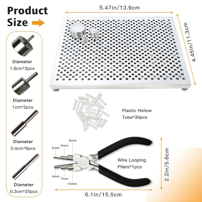 hobbyworker The Wire Bending Jig Tool with 6 in 1
