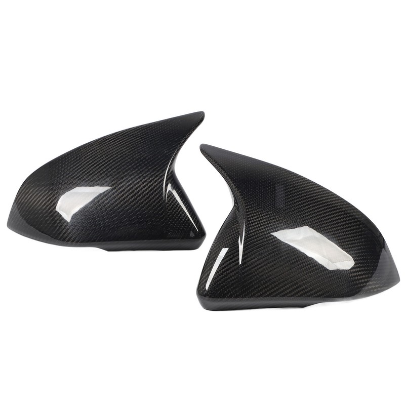 1 Pair Side Mirror Cap Cover Standard Carbon Fiber Glossy