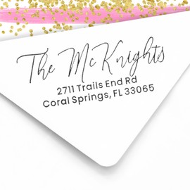 ExcelMark Custom Return Address Stamp – Self Inking Rubber Stamp – 3 Sizes to Choose from (Design 2)