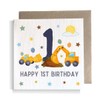 Second Ave 1st Birthday Age 1 Children's Kids Baby Digger