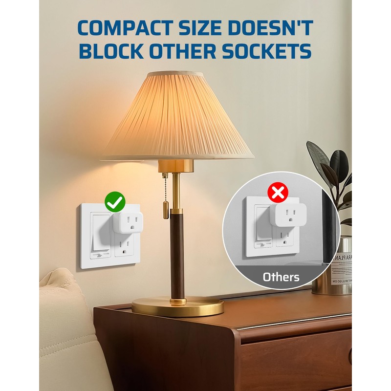 DEWENWILS Wireless Outlet, Programmable and Expandable Electrical Outlet Switch, Wireless