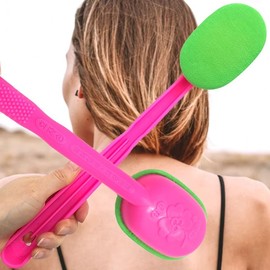 Charming Long Handle Back Scrubber & Exfoliating Towel Long Handle Scrubber 10ea