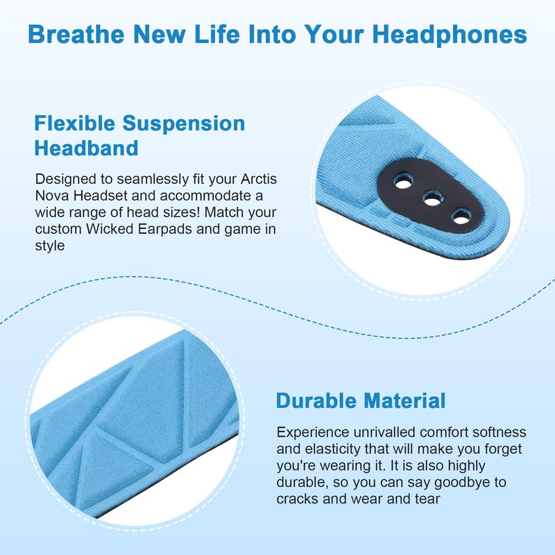 Arzweyk Replacement Nova Pro Headband Pad Compatible with SteelSeries Arctis