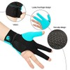 YJZQ Pool Cue Glove Billiards Shooters Glove Left Hand Open