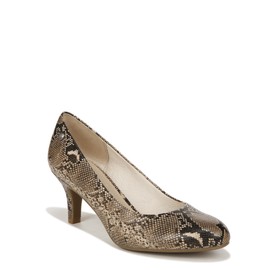 LifeStride Womens Parigi Pump Hazelnut Snake 10 W