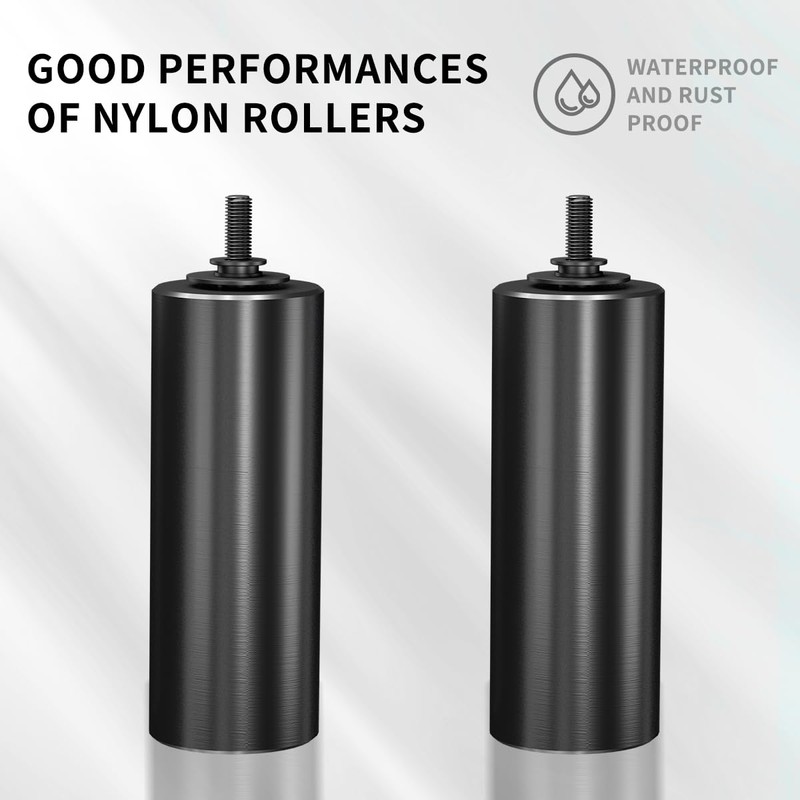 JUGREAT Gate Roller Guide,4"Slide Gate Guide Roller with L-Bracket,Universal Adjustable